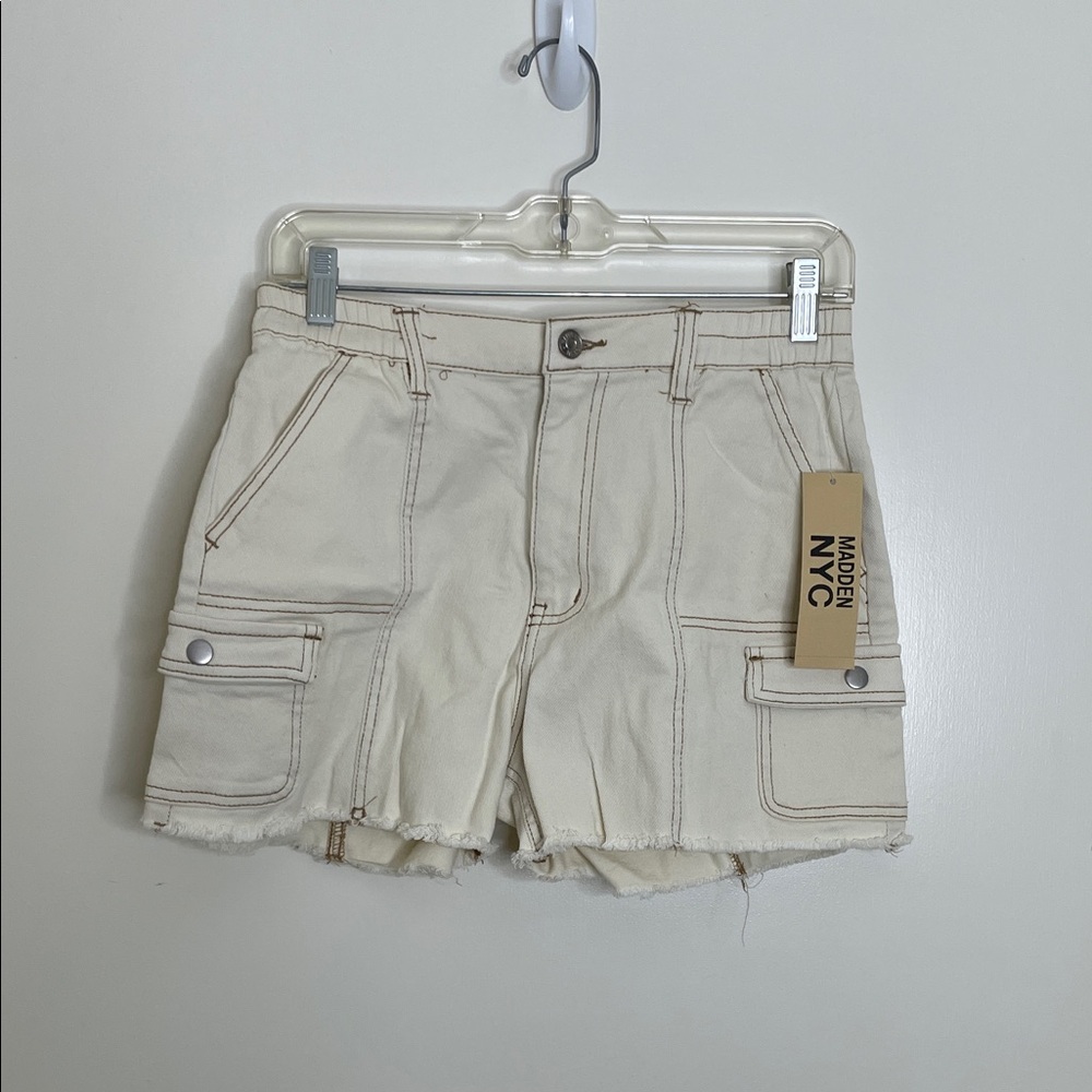 Modern NYC Women's Tan Cargo Shorts